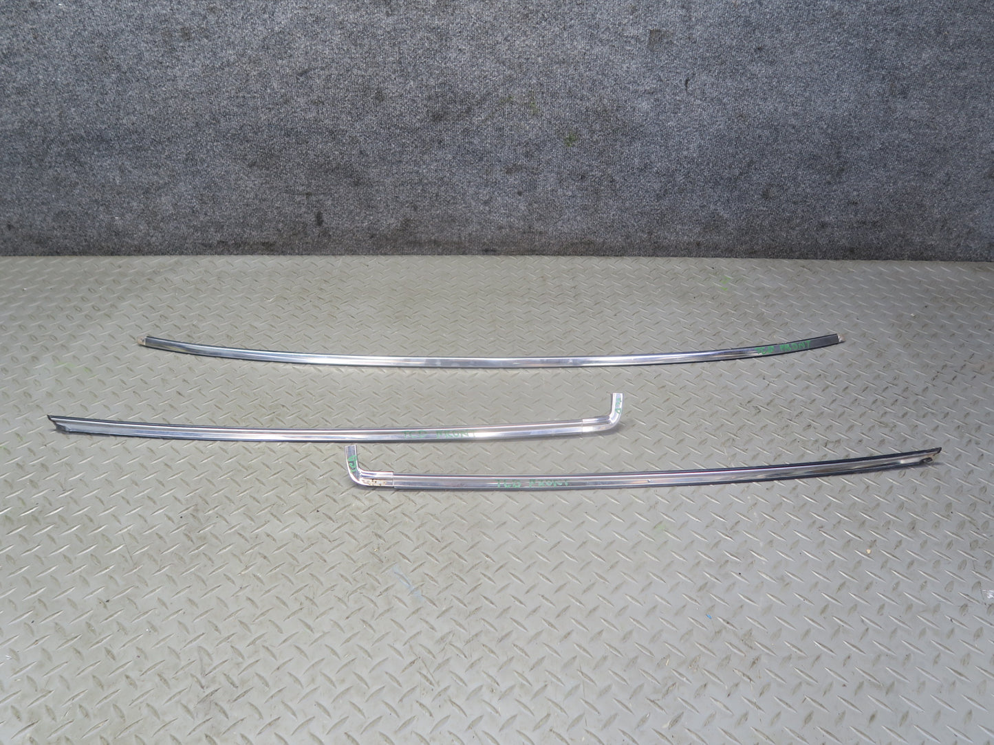 84-86 Toyota Cressida MX73 Front Windshield Chrome Trim Molding Cover Set OEM