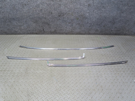84-86 Toyota Cressida MX73 Front Windshield Chrome Trim Molding Cover Set OEM