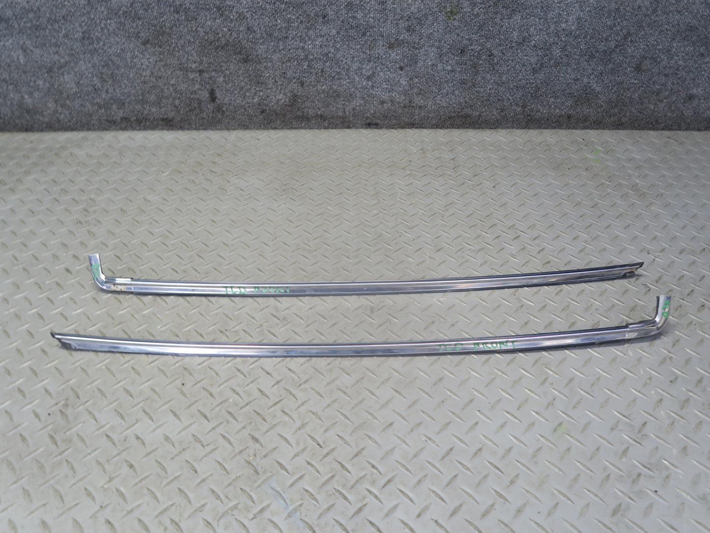 84-86 Toyota Cressida MX73 Front Windshield Chrome Trim Molding Cover Set OEM