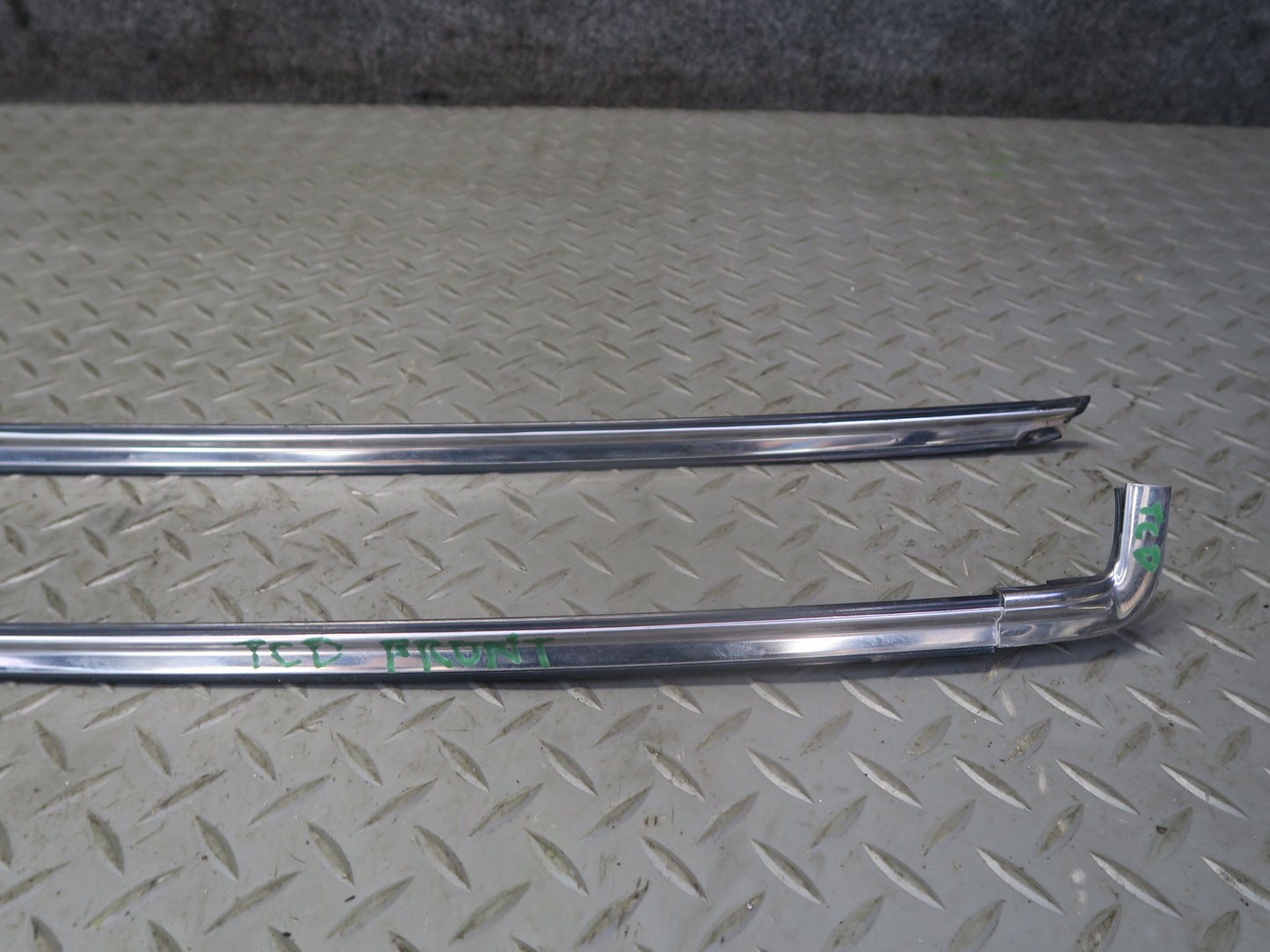 84-86 Toyota Cressida MX73 Front Windshield Chrome Trim Molding Cover Set OEM