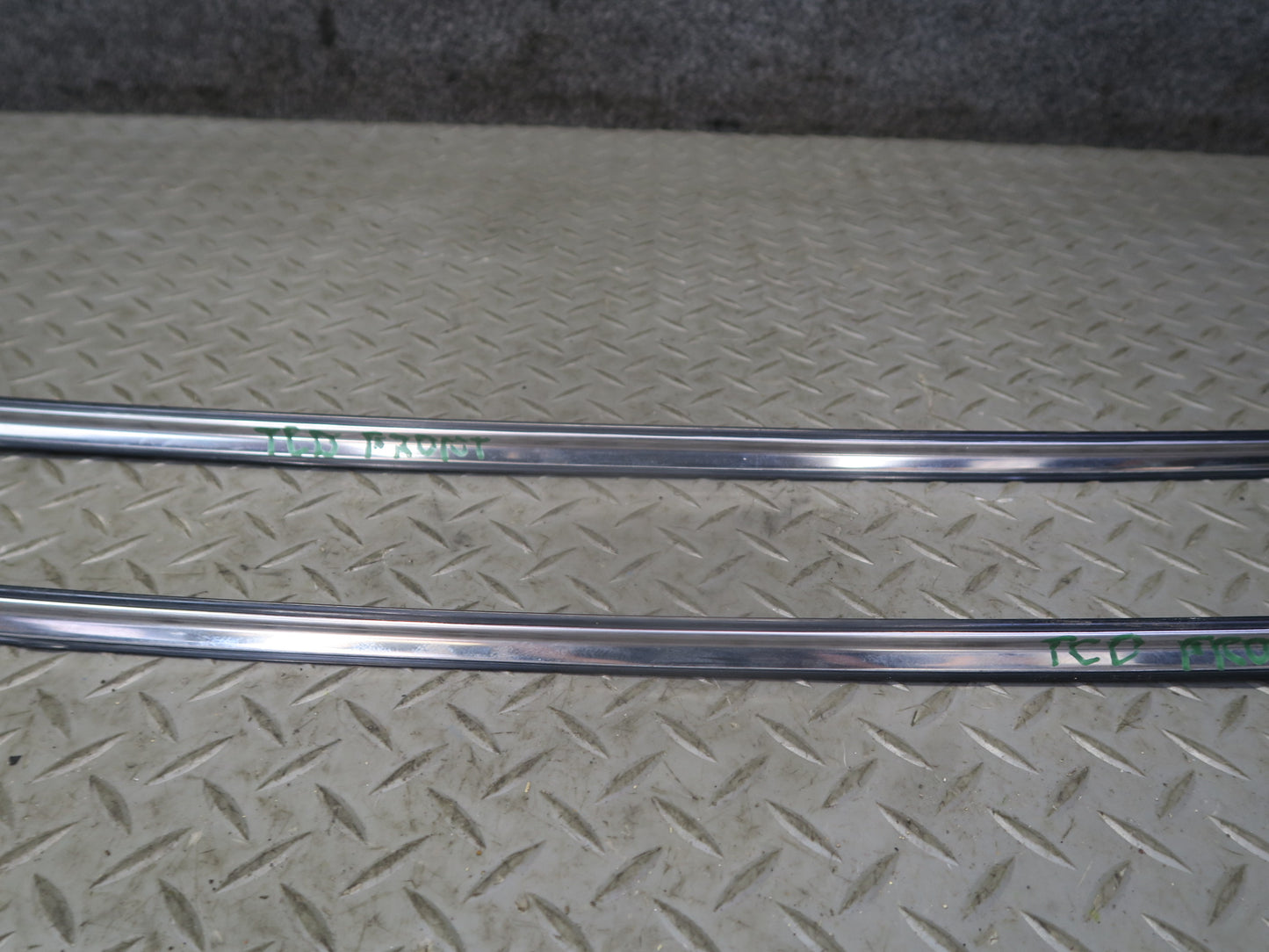 84-86 Toyota Cressida MX73 Front Windshield Chrome Trim Molding Cover Set OEM