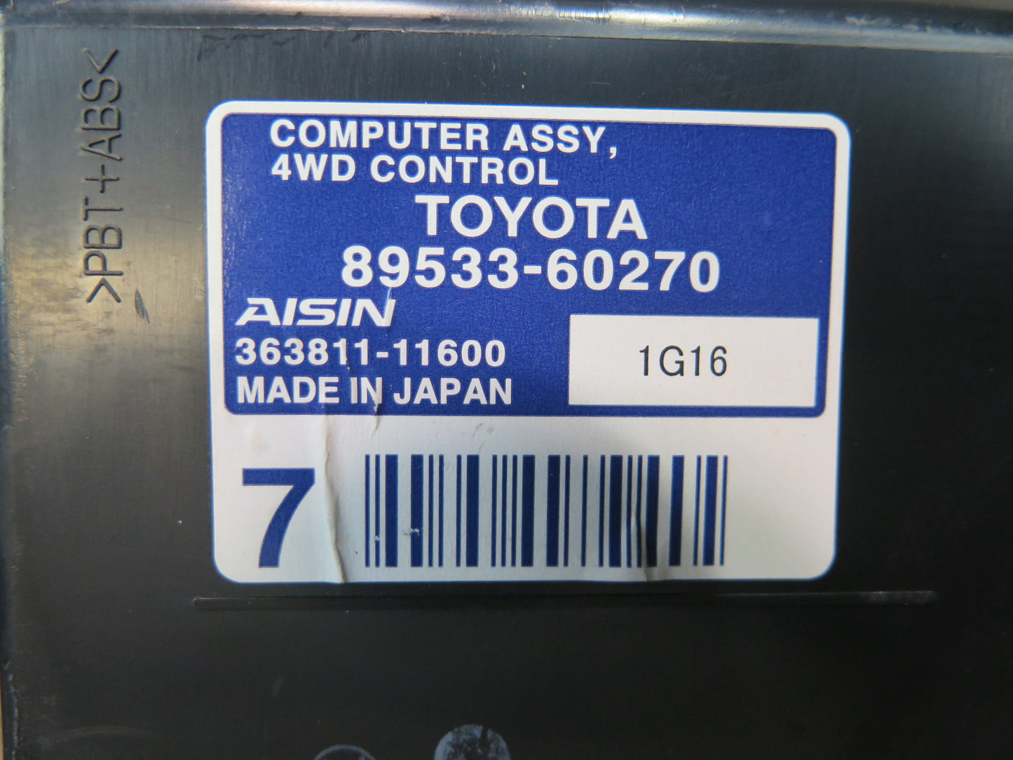 2010-2013 Lexus URJ150L GX460 Transfer Case Control Module Unit 89533-60270