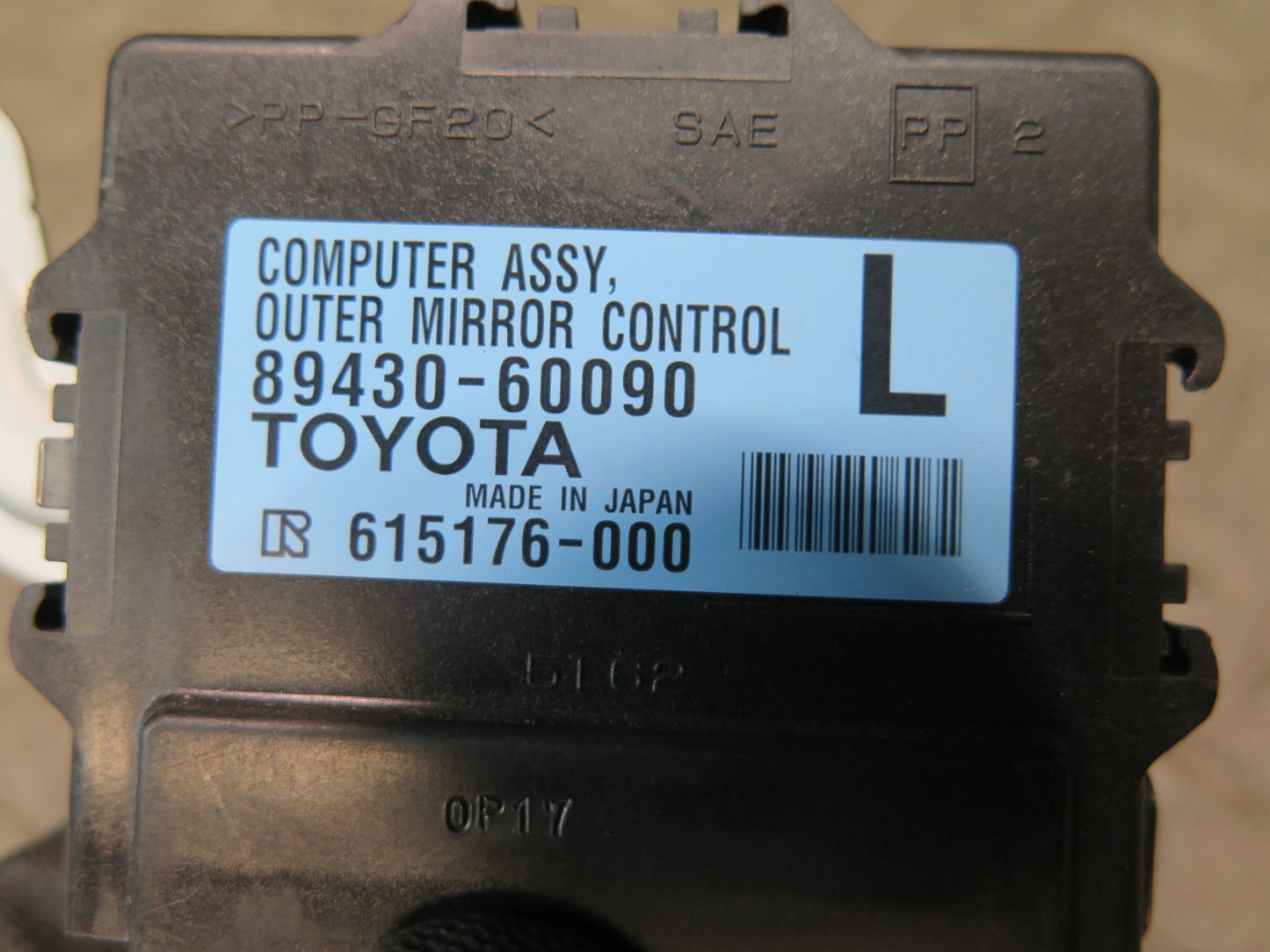 2010-2013 Lexus URJ150L GX460 Left Door Mirror Memory Control Module