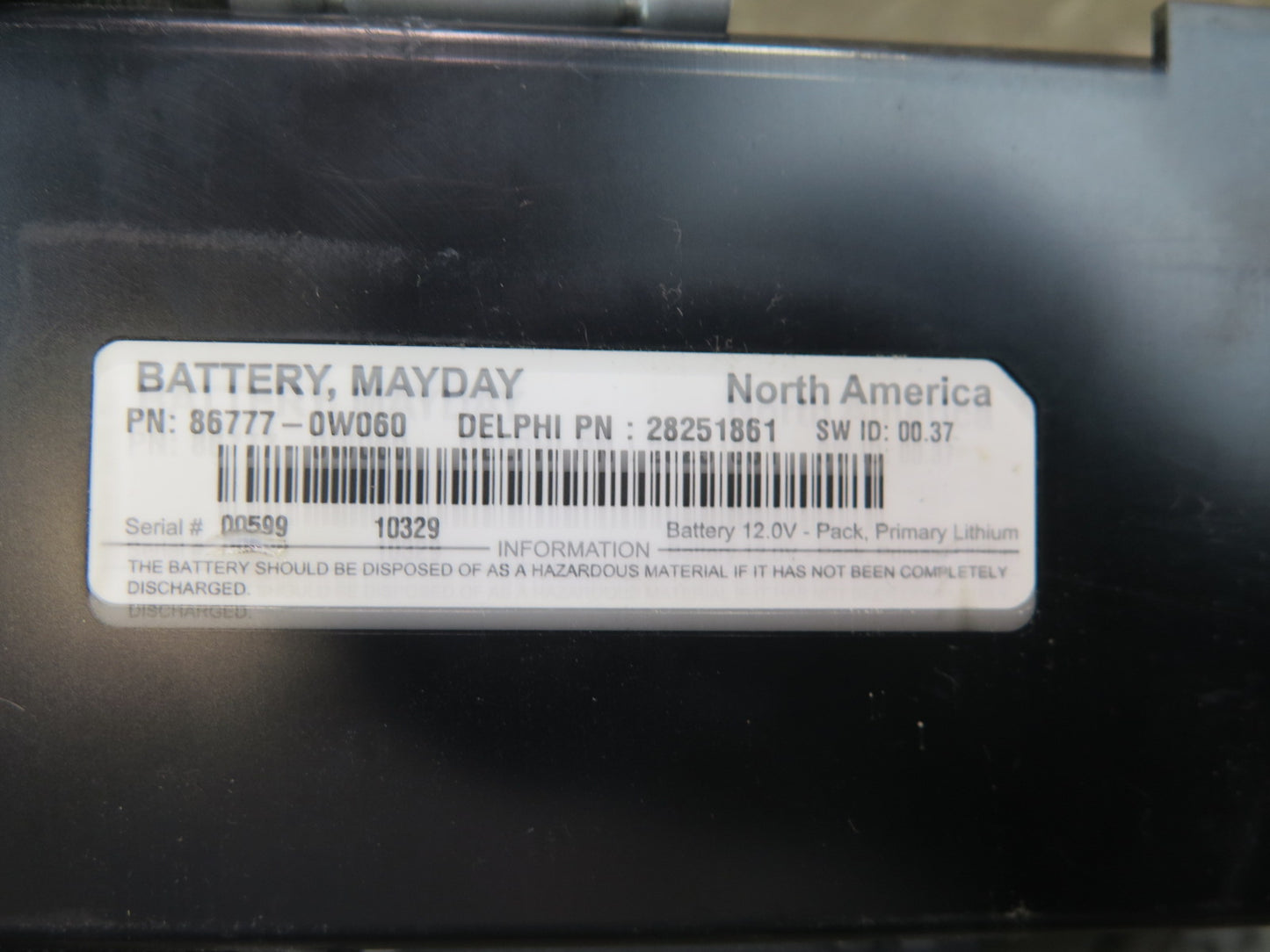 2010-2013 Lexus URJ150L GX460 Mayday Battery Computer Module Unit
