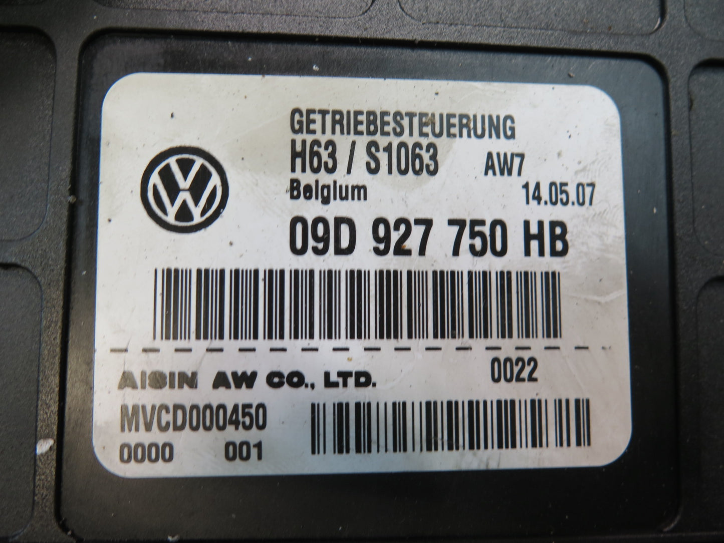 2008 Porsche Cayenne 957 Turbo Automatic Transmission Control Module TCM TCU