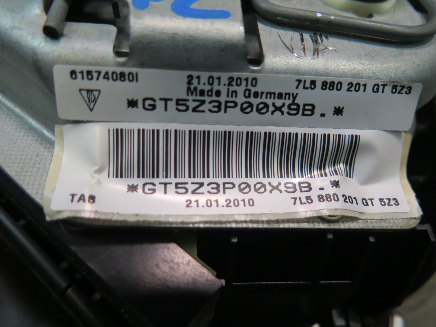 03-10 PORSCHE CAYENNE 955 957 FRONT LEFT DRIVER SIDE STEERING WHEEL SRS AIRBAG OEM