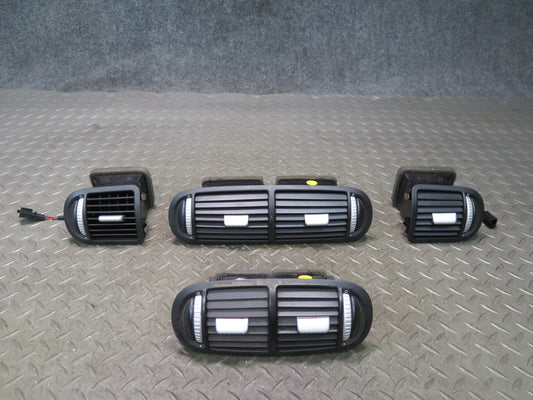 2003-2010 Porsche Cayenne 955 Dash Console Front & Rear Air Vent Grille Set of 4