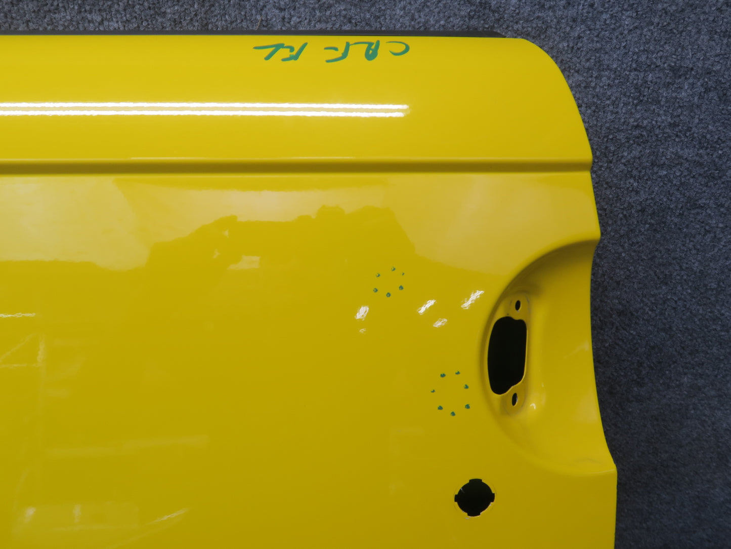 03-06 Chevrolet SSR Front Left Driver Door Shell Cover Panel Yellow OEM