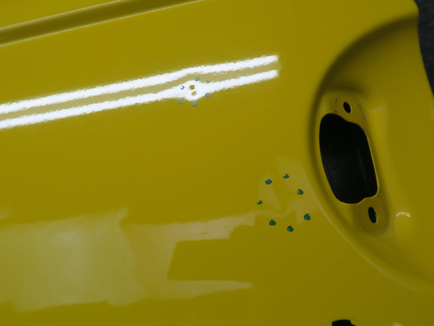 03-06 Chevrolet SSR Front Left Driver Door Shell Cover Panel Yellow OEM