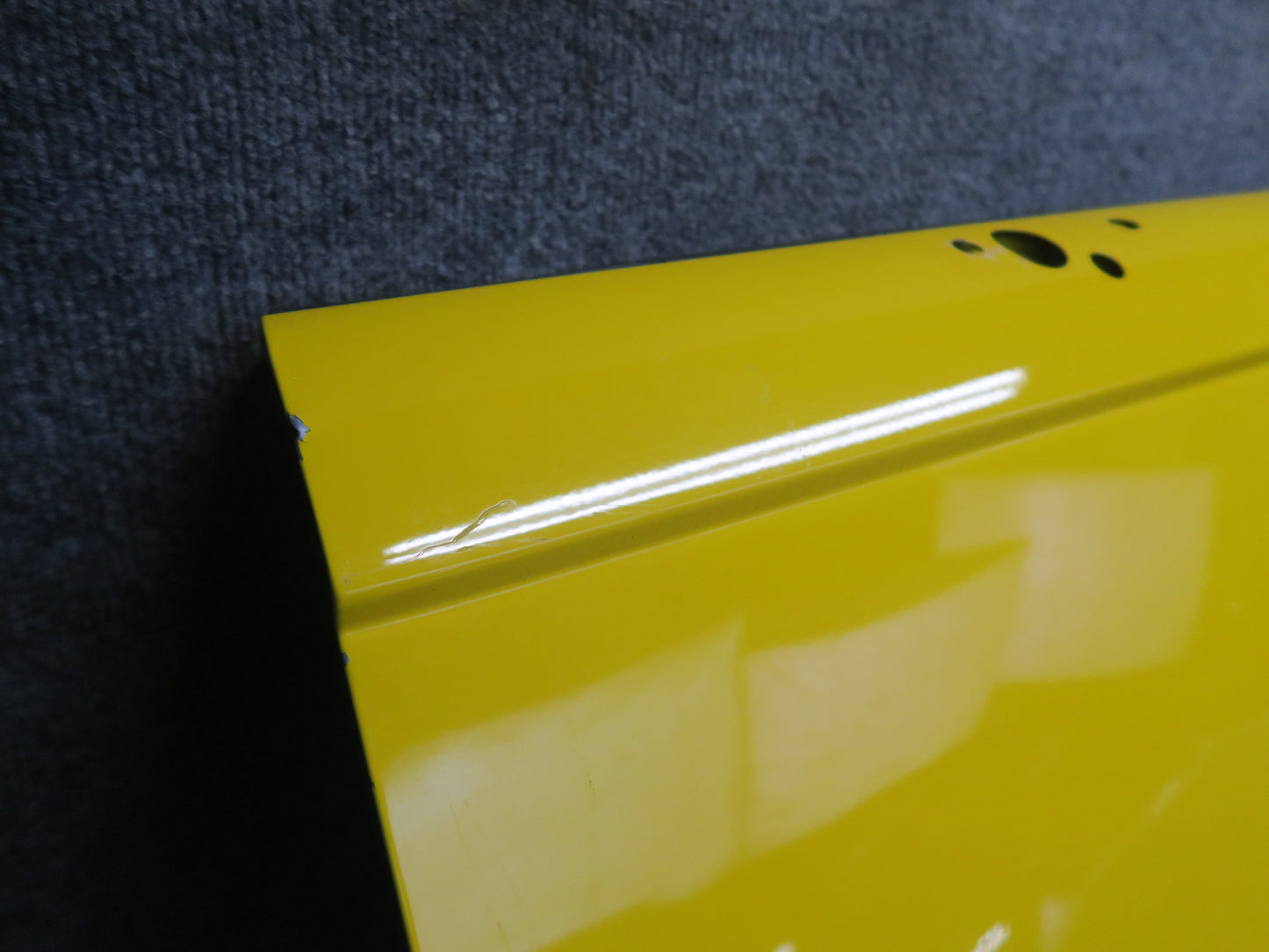 03-06 Chevrolet SSR Front Left Driver Door Shell Cover Panel Yellow OEM