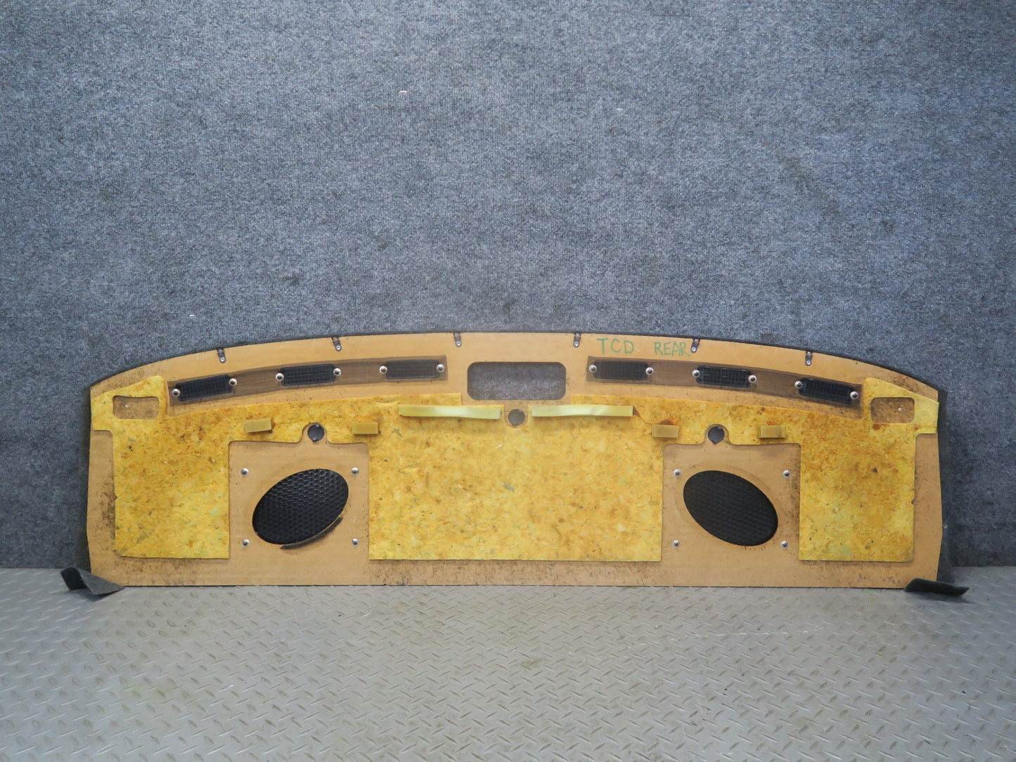 85-86 Toyota Cressida MX73 Sedan Rear Shelf Deck Trim Cover Panel Black OEM