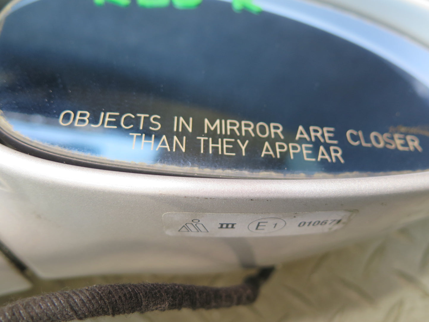 2001-2006 BMW E46 M3 Right Door Exterior Side View Heated Mirror Titan Silver