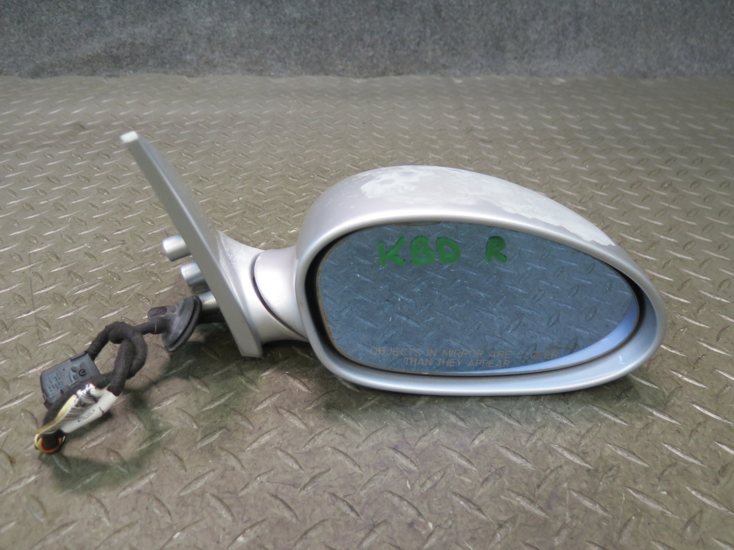 2001-2006 BMW E46 M3 Right Door Exterior Side View Heated Mirror Titan Silver