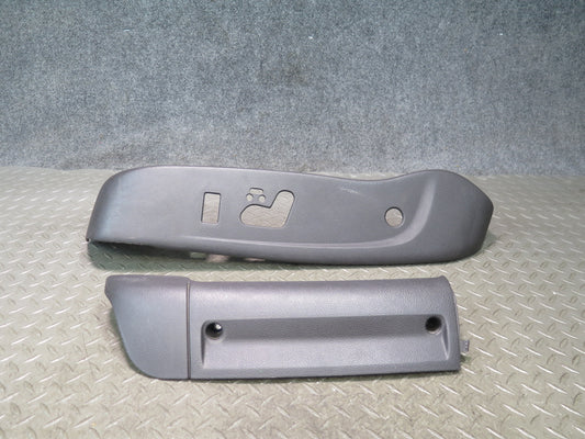 03-06 Chevrolet SSR Set of 2 Front Left Seat Trim Cover Panel Black OEM