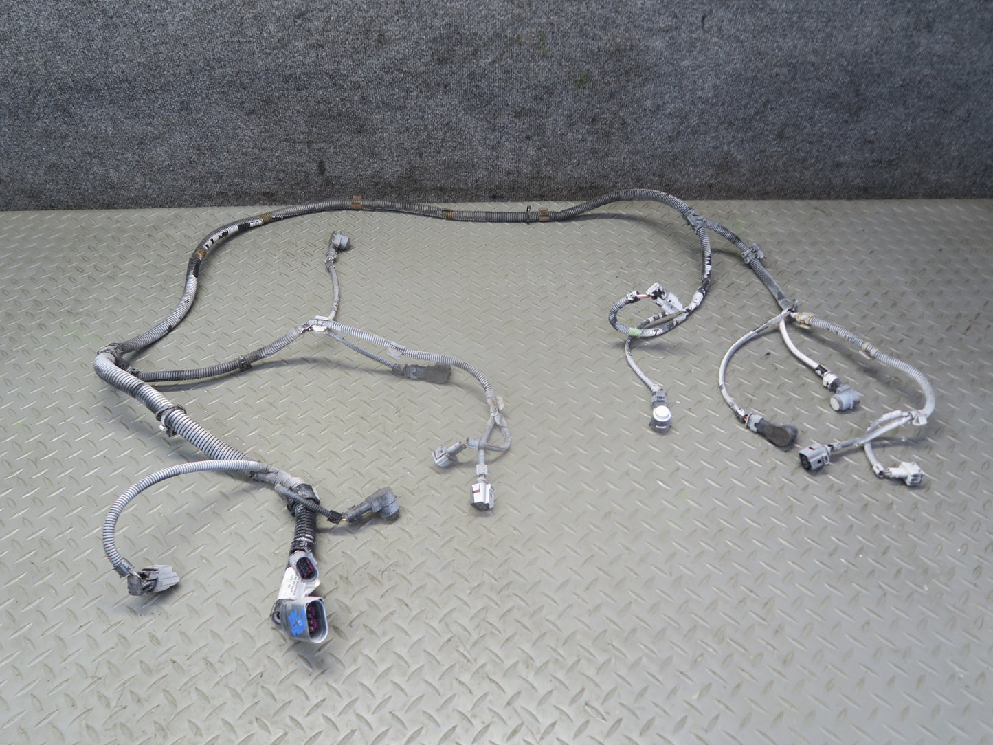 03-10 Porsche Cayenne 957 Front Bumper PDC Parking Distance Sensor Wiring Set