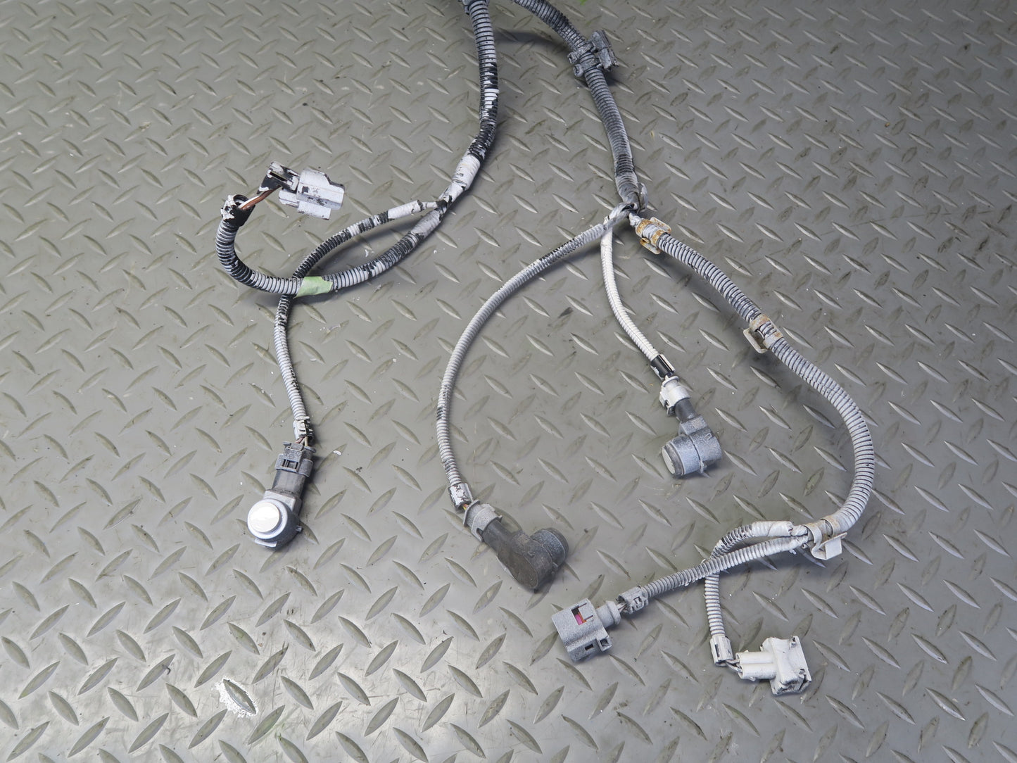 03-10 Porsche Cayenne 957 Front Bumper PDC Parking Distance Sensor Wiring Set