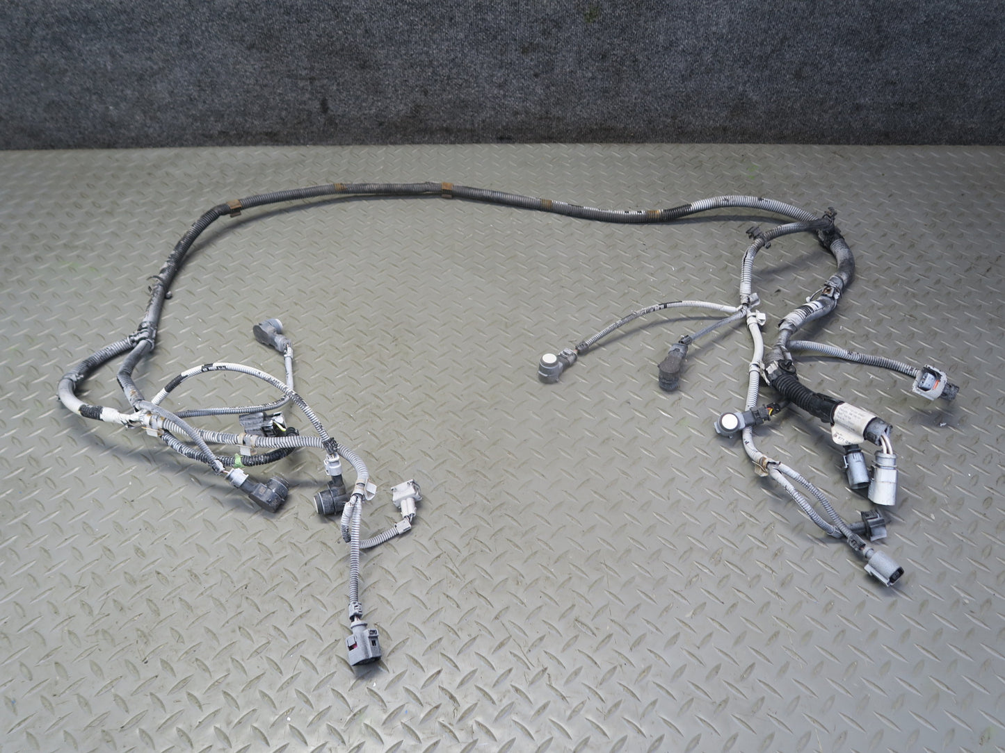 03-10 Porsche Cayenne 957 Front Bumper PDC Parking Distance Sensor Wiring Set