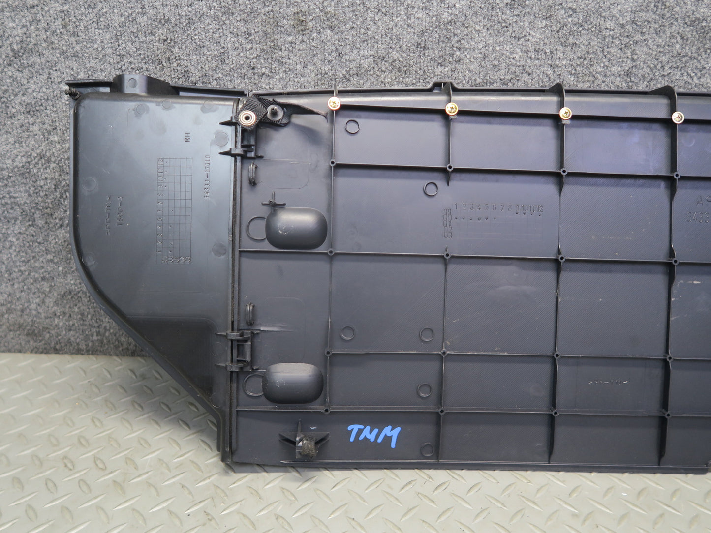 00-05 Toyota MR2 Spyder ZZW30L Rear Convertible Trim Cover Panel Black OEM