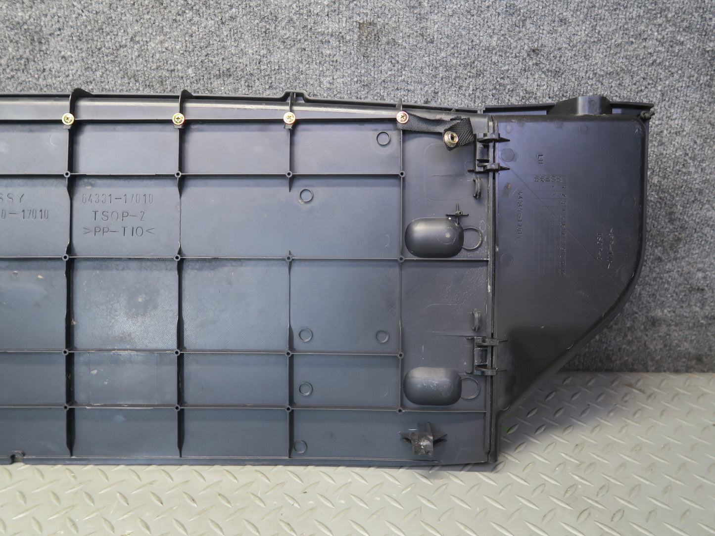 00-05 Toyota MR2 Spyder ZZW30L Rear Convertible Trim Cover Panel Black OEM