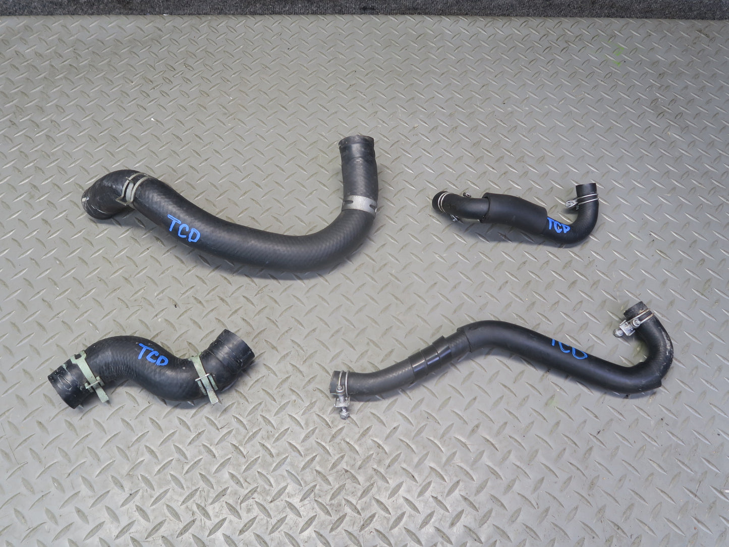 84-88 Toyota Cressida MX73 2.8L Set of 4 Radiator Cooling System Hose Pipe OEM