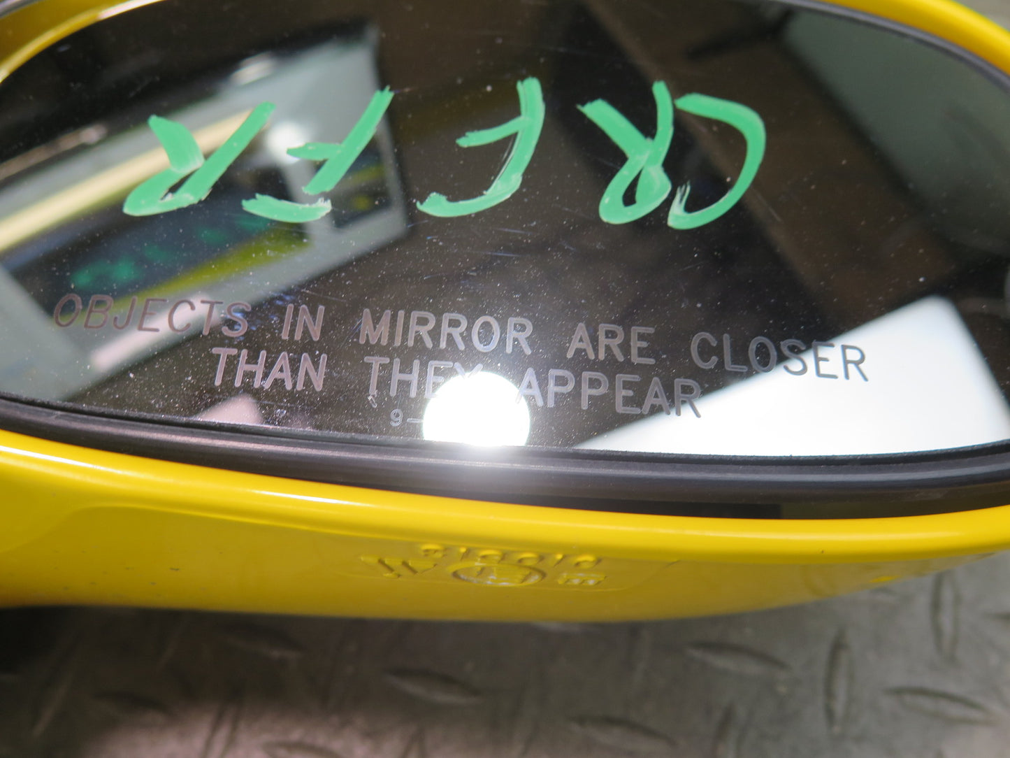 03-06 Chevrolet SSR Right Door Side View Power Heated Mirror Yellow OEM