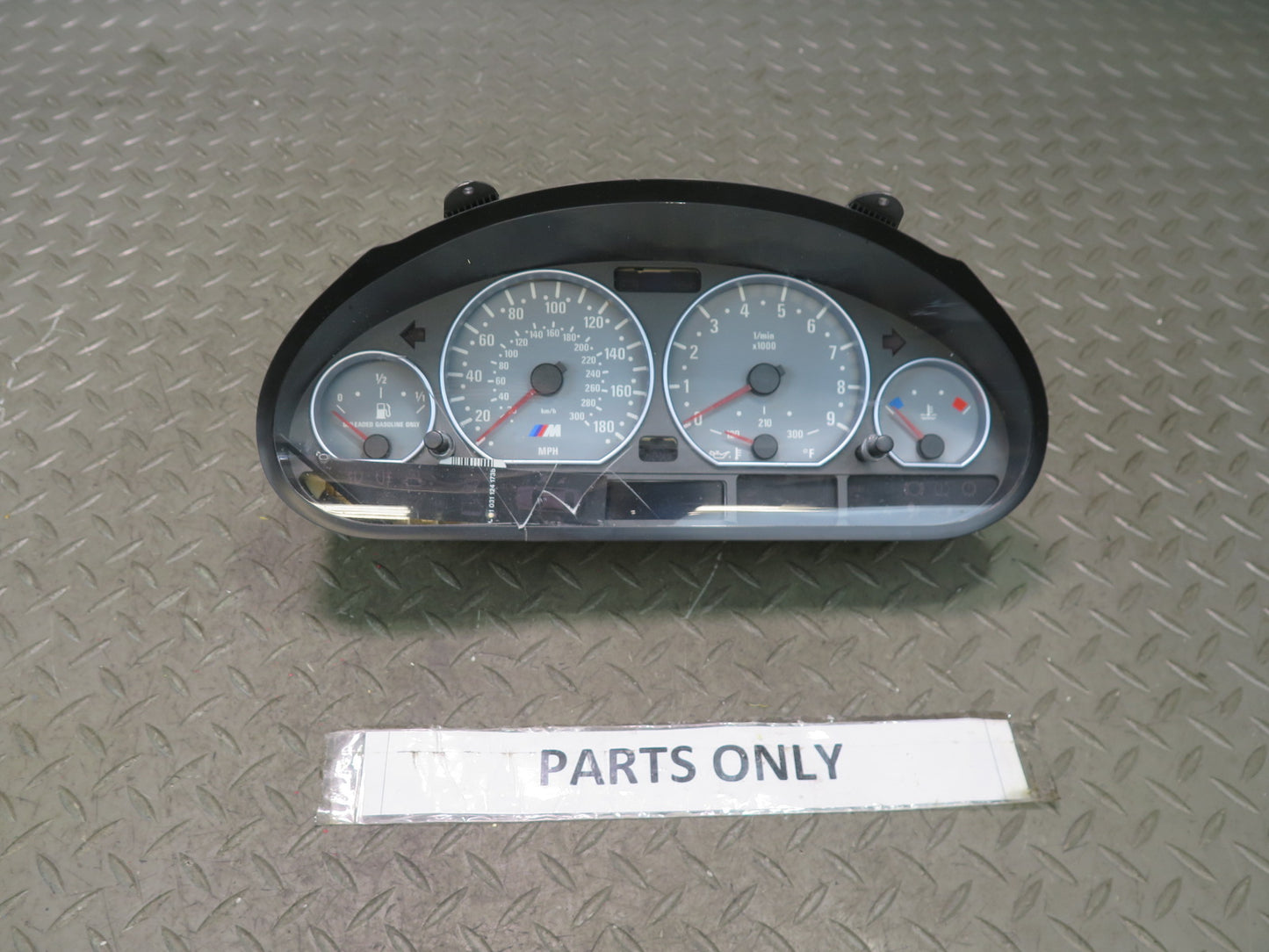 2001-2006 BMW E46 M3 M/T Instrument Cluster Gauge Speedometer 7833076 Damaged