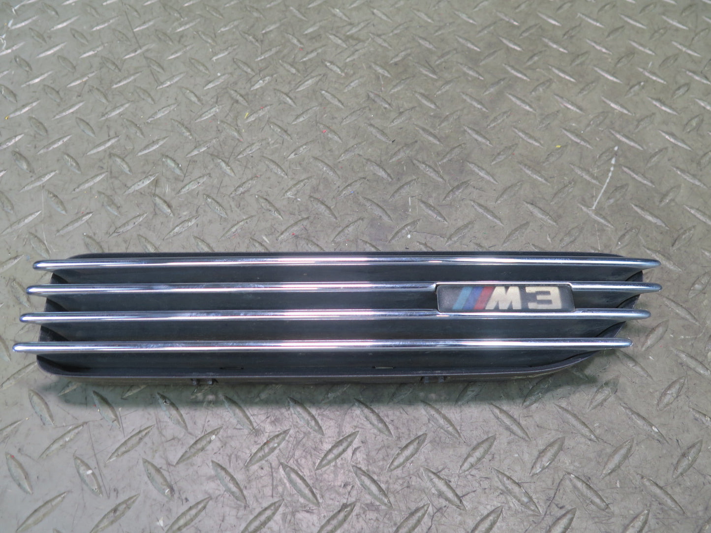 2001-2006 BMW E46 M3 Front Left & Right Fender Vent Chrome Grille Set of 2
