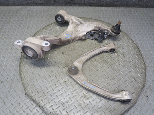09-20 Nissan Z34 370Z Set of 2 Front Left Upper & Lower Control Arm OEM