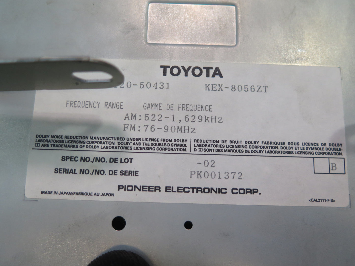 95-97 Toyota Celsior UCF20 CD Radio Cassette Player Climate Control Switch OEM