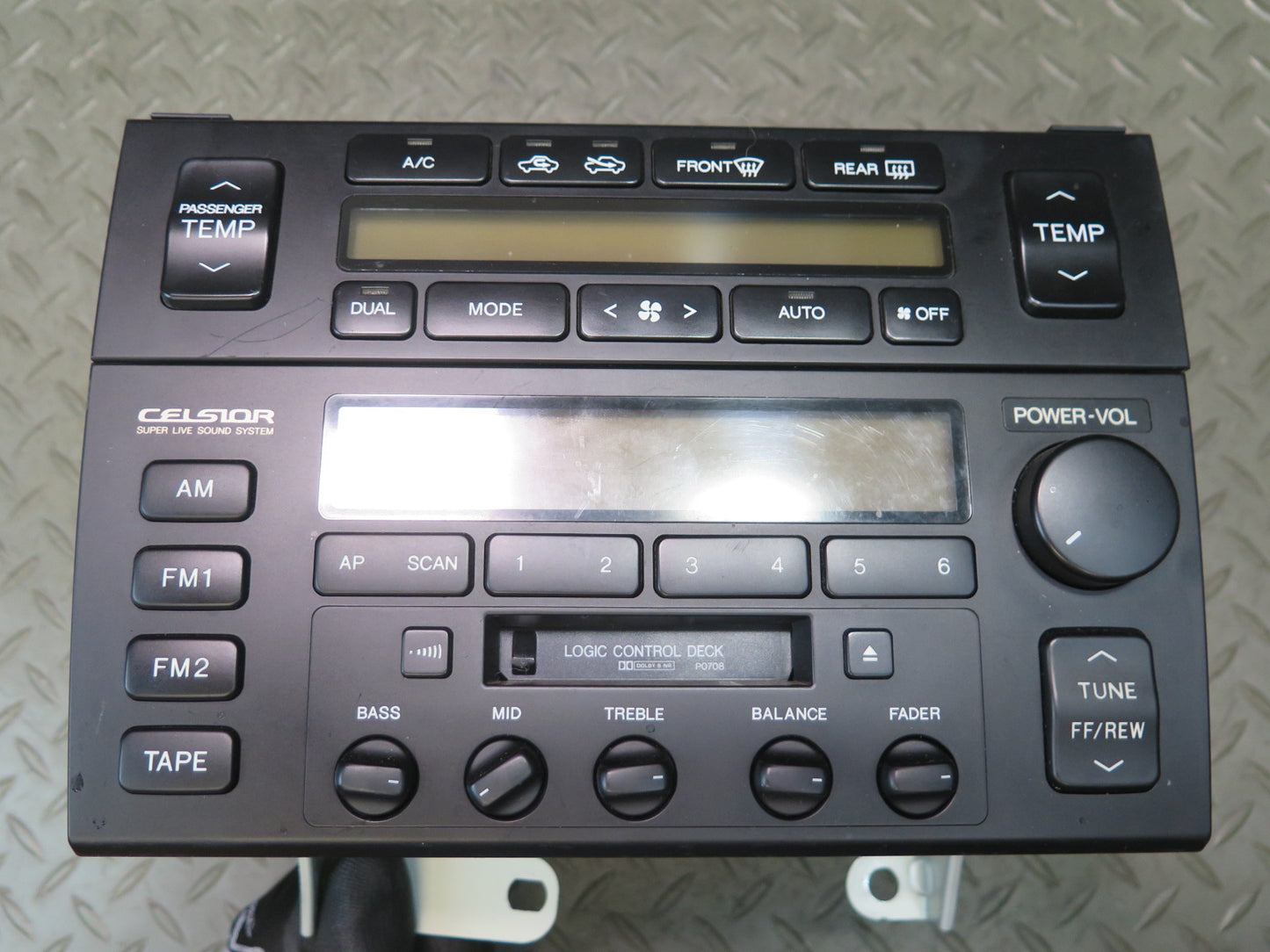 95-97 Toyota Celsior UCF20 CD Radio Cassette Player Climate Control Switch OEM