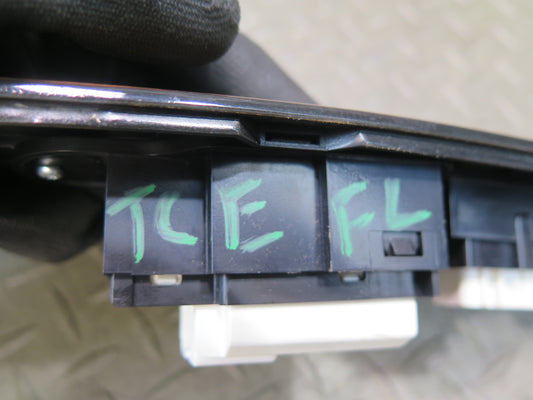 95-97 Toyota Celsior RHD UCF20 Front Left Door Window Switch w Trim Wood OEM