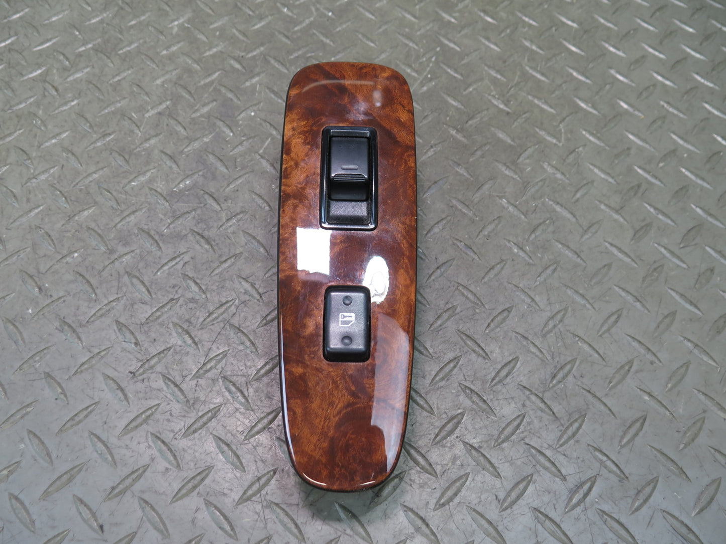 95-97 Toyota Celsior RHD UCF20 Front Left Door Window Switch w Trim Wood OEM