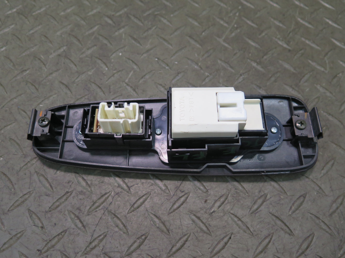 95-97 Toyota Celsior RHD UCF20 Front Left Door Window Switch w Trim Wood OEM