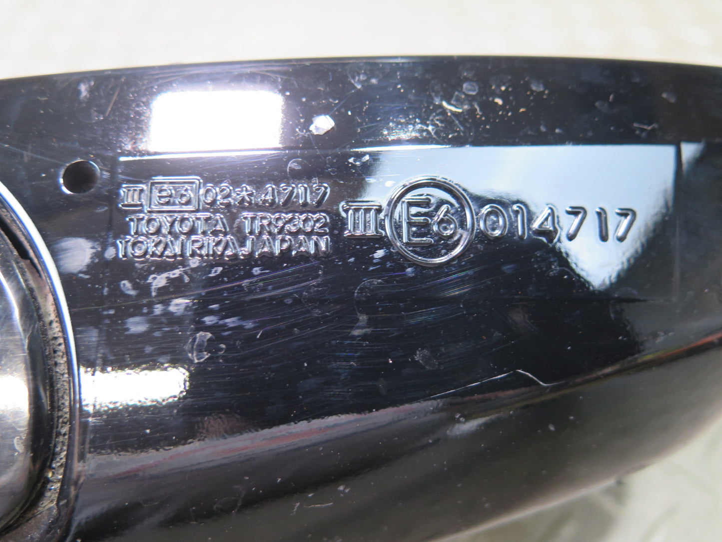 95-97 Toyota Celsior UCF20 RHD Front Right Side View Power Door Mirror Black OEM