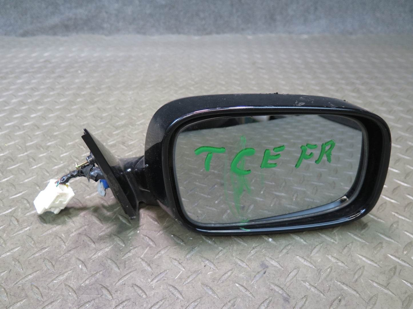 95-97 Toyota Celsior UCF20 RHD Front Right Side View Power Door Mirror Black OEM