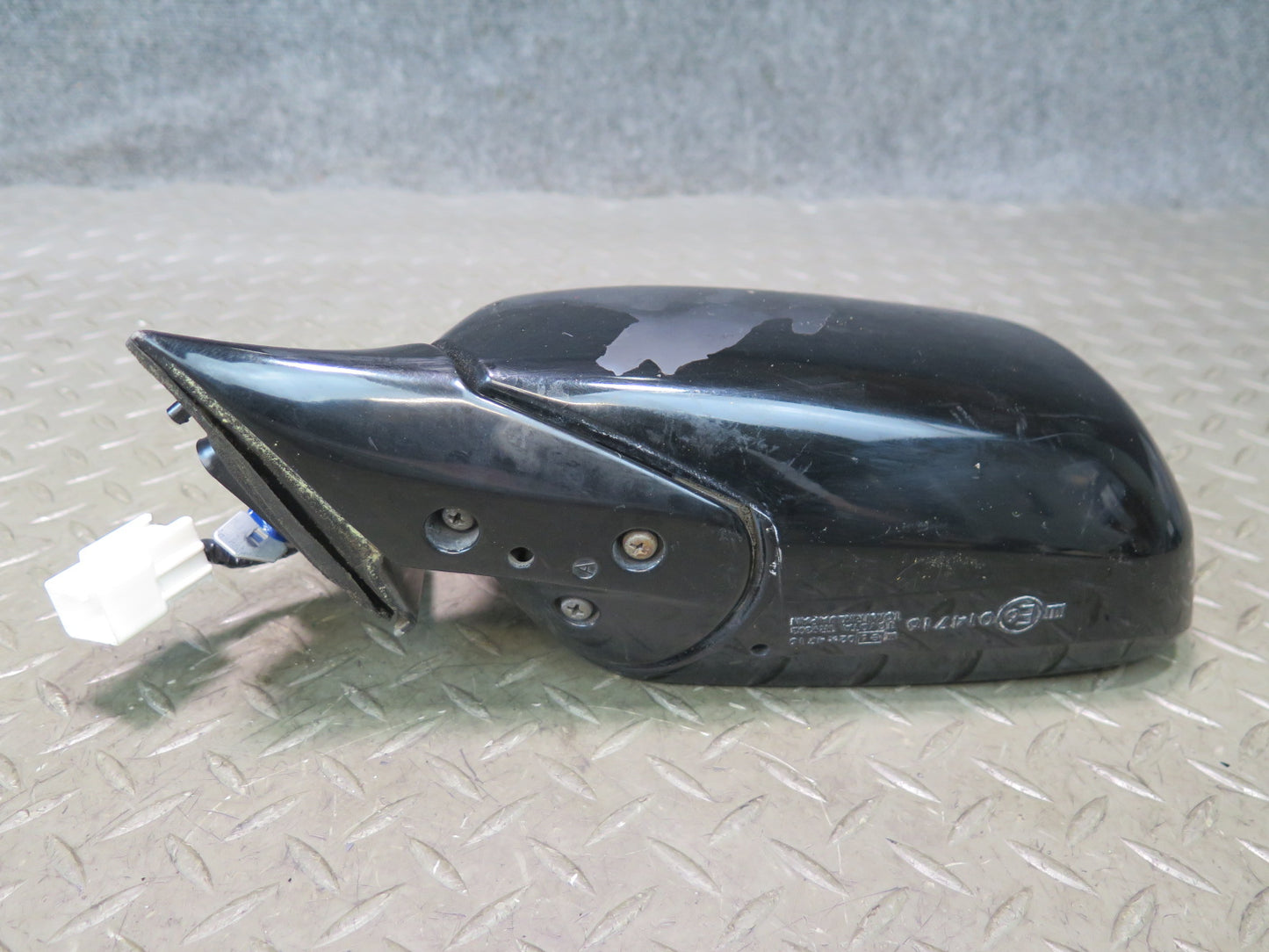 95-97 Toyota Celsior UCF20 RHD Front Left Side View Power Door Mirror Black OEM