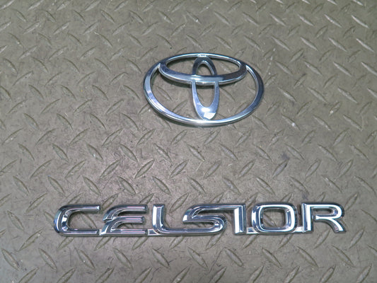 95-97 Toyota Celsior UCF20 Rear Trunk Lid Badge Emblem Logo Symbol Set OEM