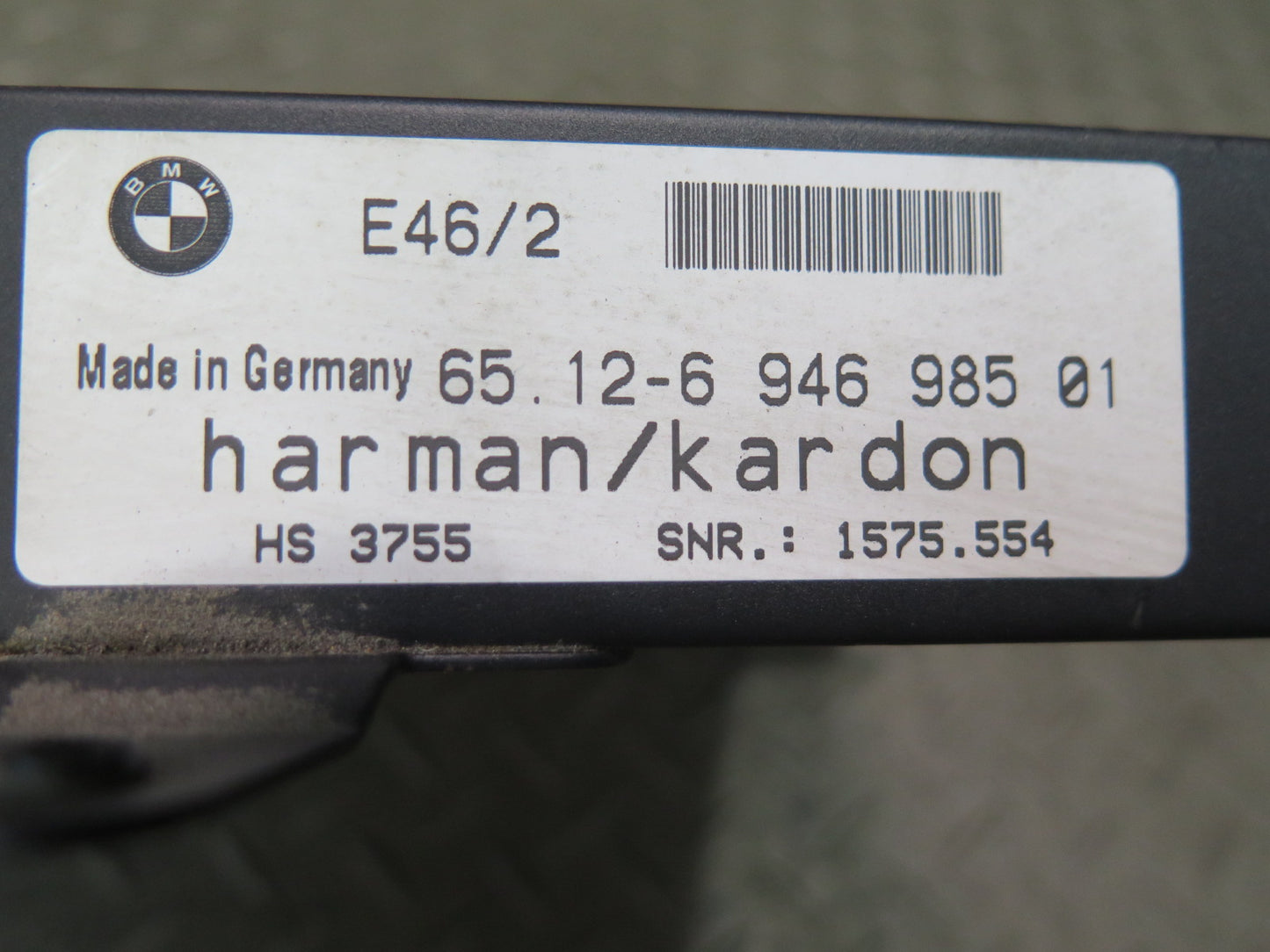 2001-2006 BMW E46 3-SERIES Harman Kardon Audio System Amplifier AMP 6946985