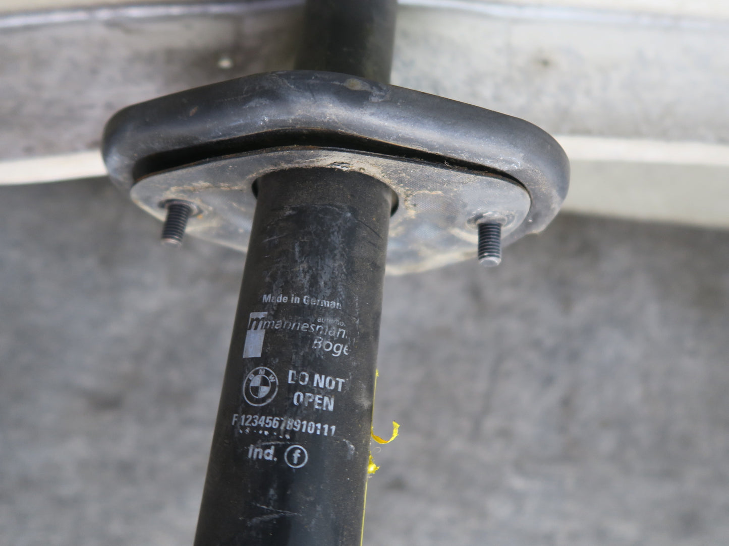 2001-2006 BMW E46 M3 Rear Bumper Impact Reinforcement Bar w Shock Absorbers