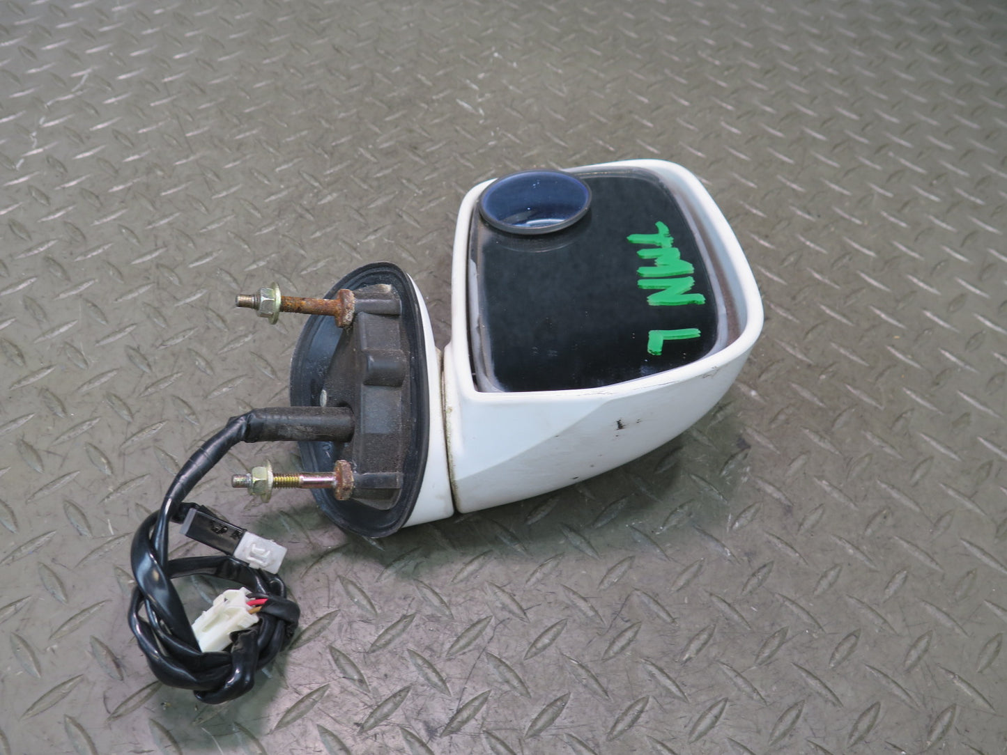 00-05 Toyota MR2 Spyder Left Door Exterior Side Power Mirror Super White OEM