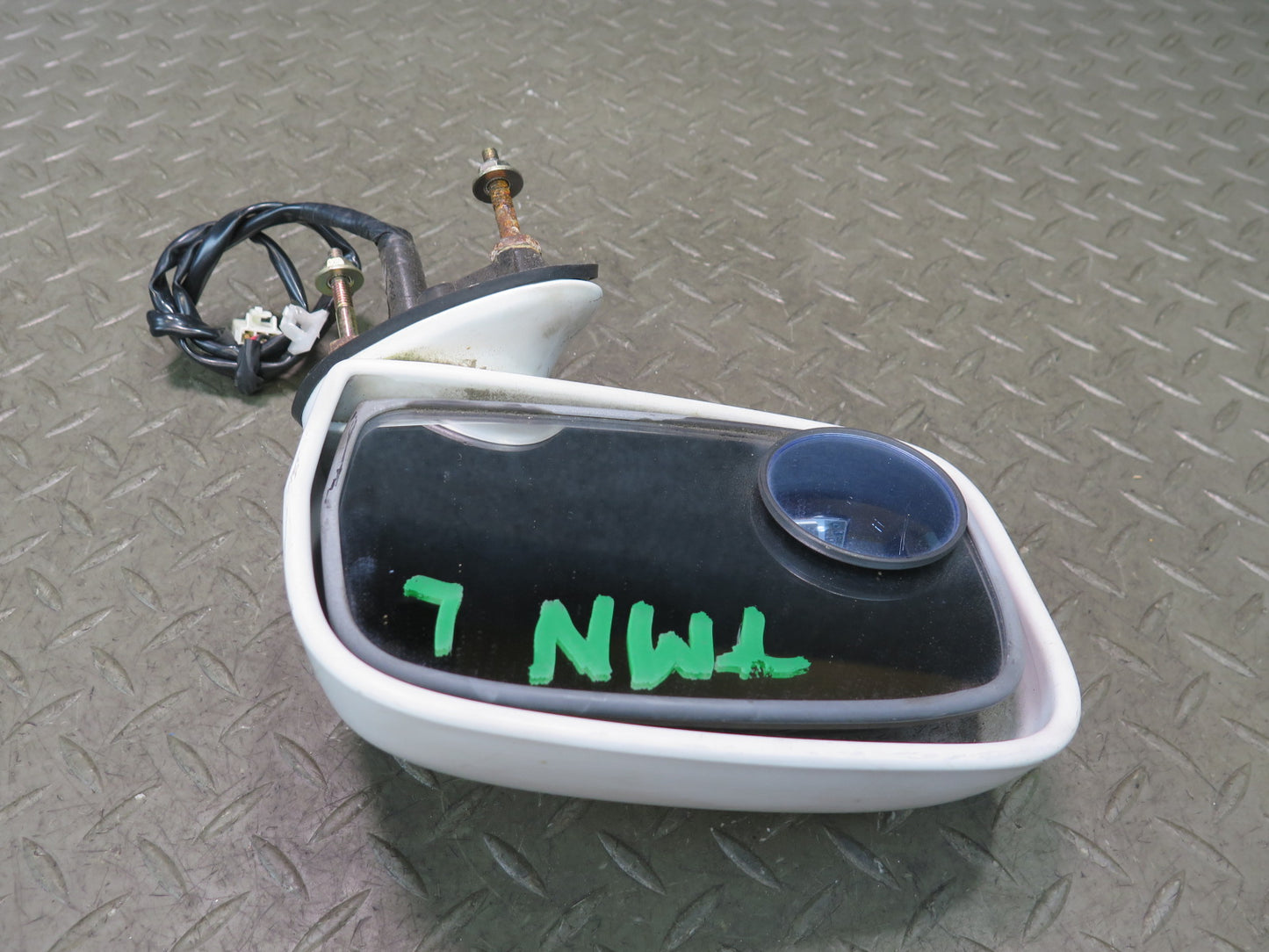 00-05 Toyota MR2 Spyder Left Door Exterior Side Power Mirror Super White OEM