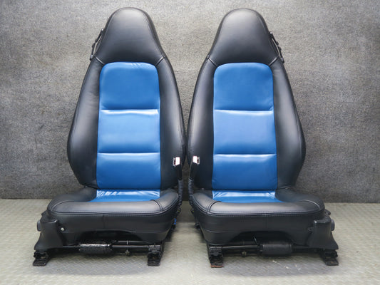 01-02 BMW E36/7 Z3 Front Right & Left Side Heated Leather Seat Set of 2 OEM