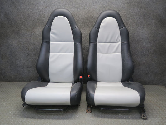 00-02 Toyota MR2 Spyder ZZW30L Set of 2 Front Left & Right Leather Seat OEM