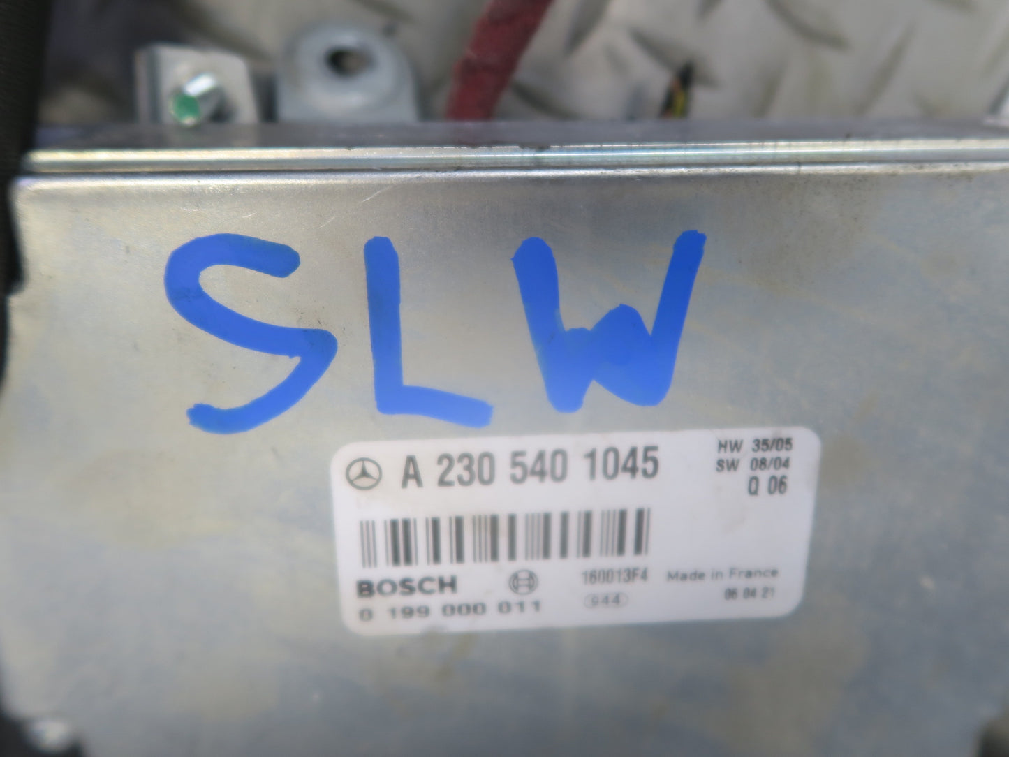 03-12 Mercedes R230 Sl-class Battery Stabilization Control Module w Wiring OEM