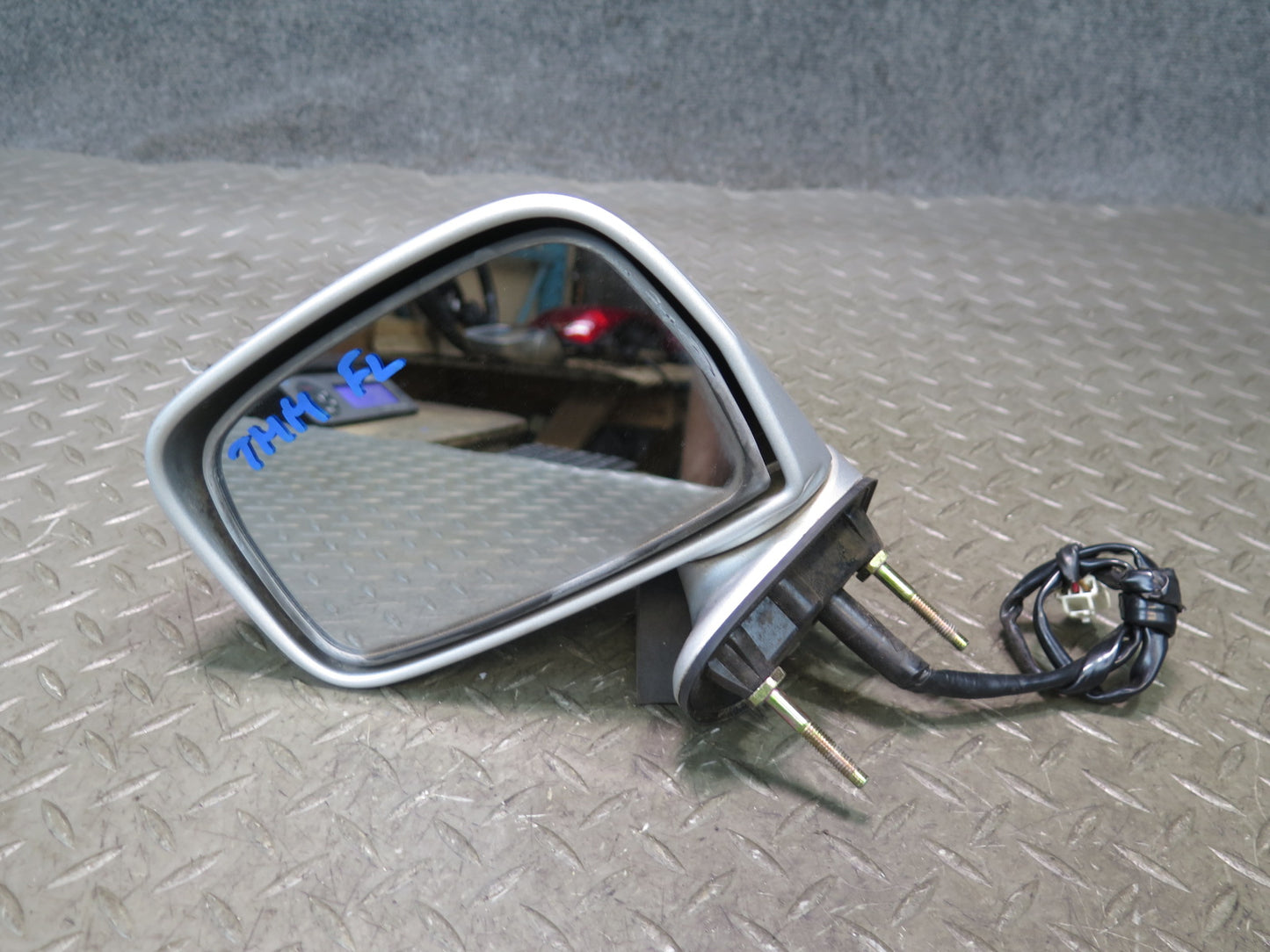 00-05 Toyota MR2 Spyder Left Door Exterior Side Power Mirror Silver OEM