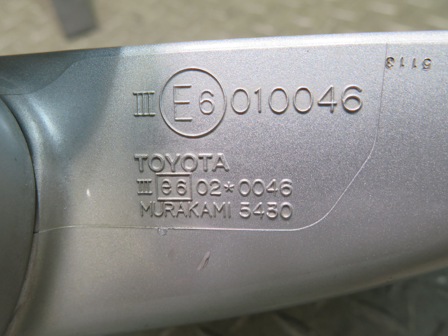00-05 Toyota MR2 Spyder Right Door Exterior Side Power Mirror Silver OEM