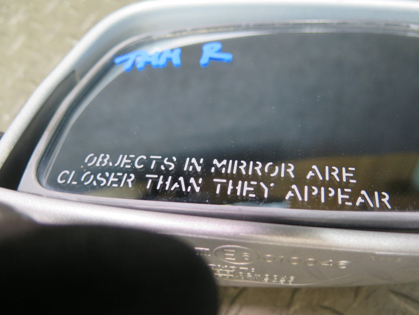 00-05 Toyota MR2 Spyder Right Door Exterior Side Power Mirror Silver OEM