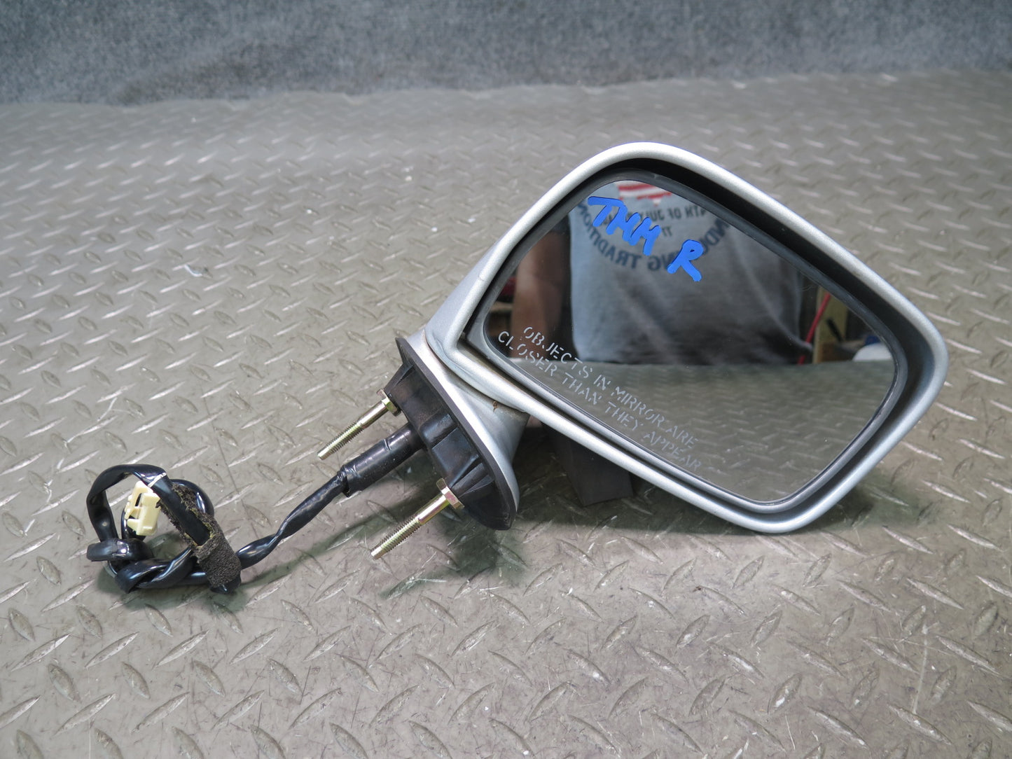 00-05 Toyota MR2 Spyder Right Door Exterior Side Power Mirror Silver OEM