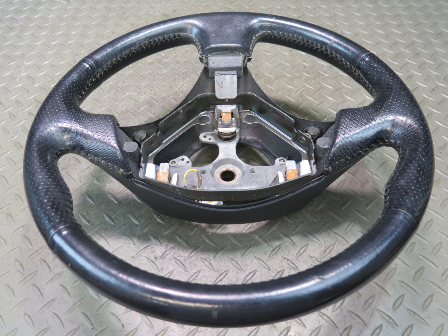 00-05 Toyota MR2 Spyder ZZW30L Leather Steering Black OEM