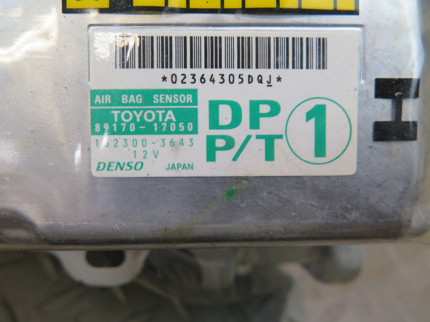 0-02 TOYOTA MR2 SPYDER ZZW30L SRS AIRBAG CONTROL MODULE UNIT W BRACKET OEM